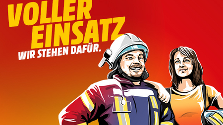 Kampagnenbild "Voller Einsatz"