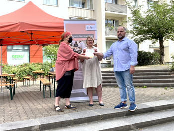 Vergabe mit Annett Rauch, Susi Möbbeck, Jan Greiner