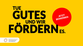 Bild mit dem Schriftzug Tue Gutes und wir fördern es