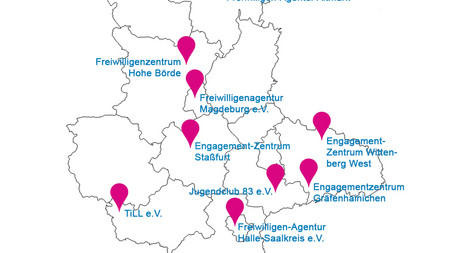 Freiwilligentage in Sachsen-Anhalt Karte mit den Freiwilligentagen in Sachsen-Anhalt 2018