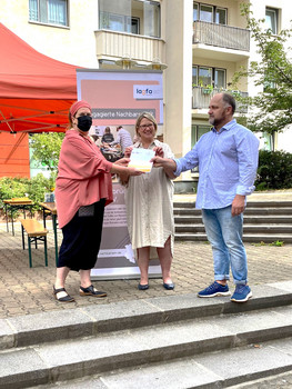 Vergabe mit Annett Rauch, Susi Möbbeck, Jan Greiner